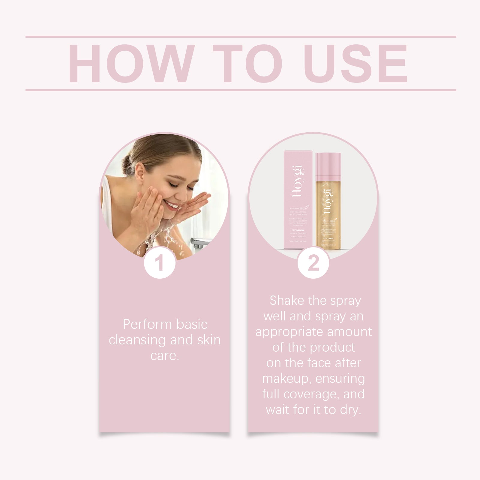 Hoygi Moisturizing Protection Spray, Light Transparent Oil Control Long-Lasting Matte Natural Mist Anti-Rub Protection Spray