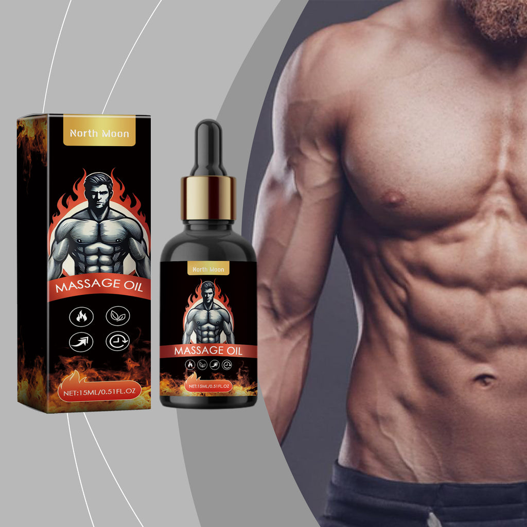 North Moon Men's Massage Oil Men's Body Moisturizes Skin Topical Body Care Massage Oil