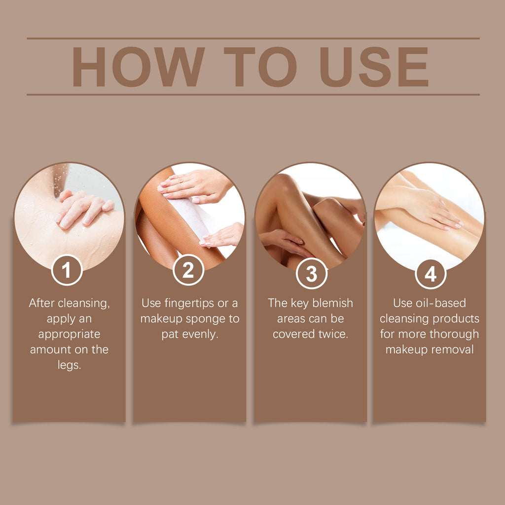 OceAura Leg Skin Tone Foundation, Summer Outdoor Beach Bronzer With Wheat Skin Tone Enhancement