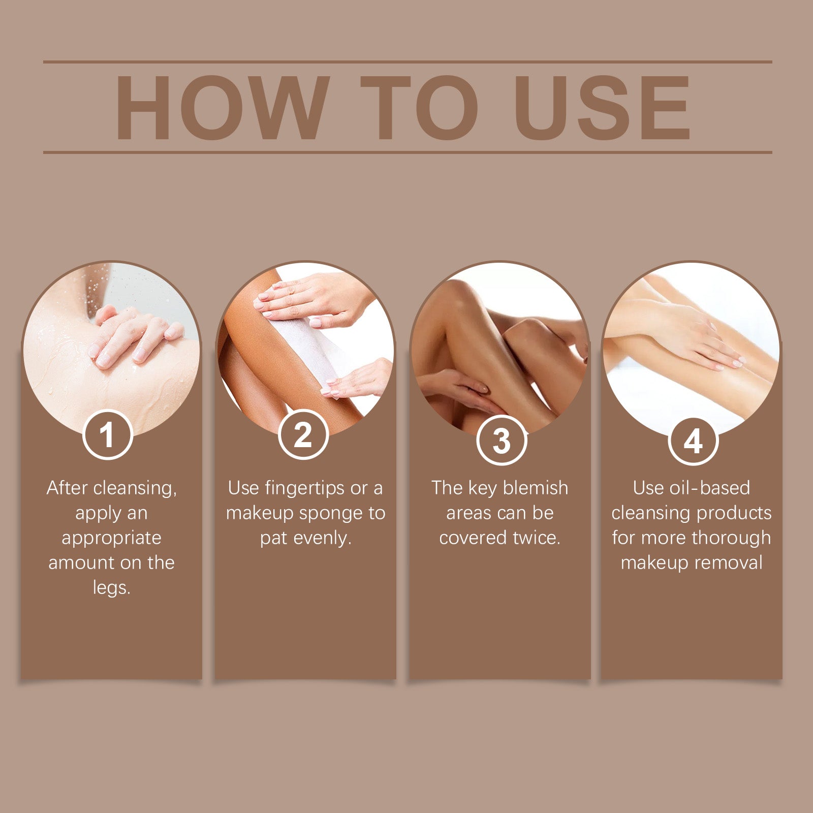 OceAura Leg Skin Tone Foundation, Summer Outdoor Beach Bronzer With Wheat Skin Tone Enhancement