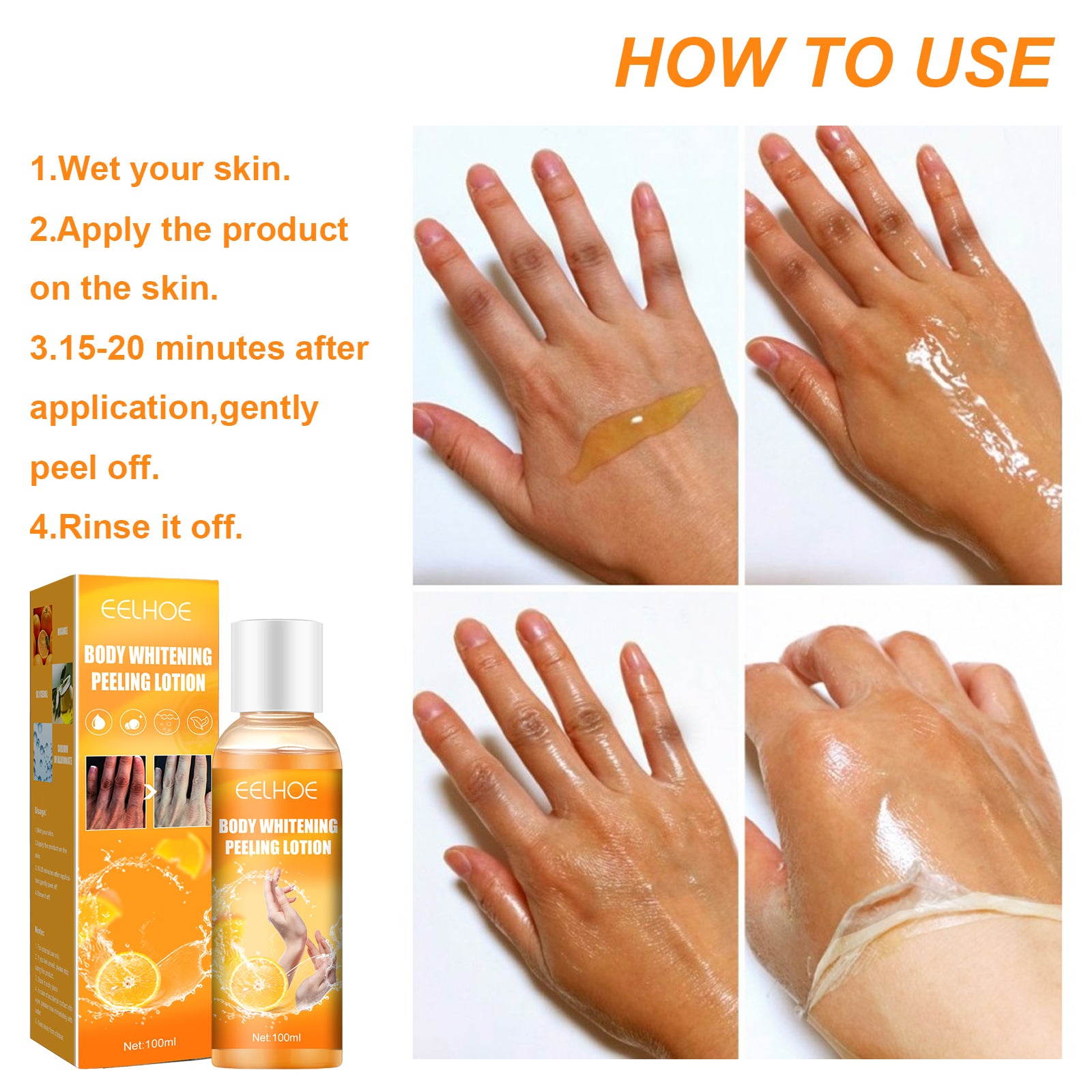 EELHOE Blackening Whitening Gel, Repair Hydrating Brightening Skin Melanin Removal Gel