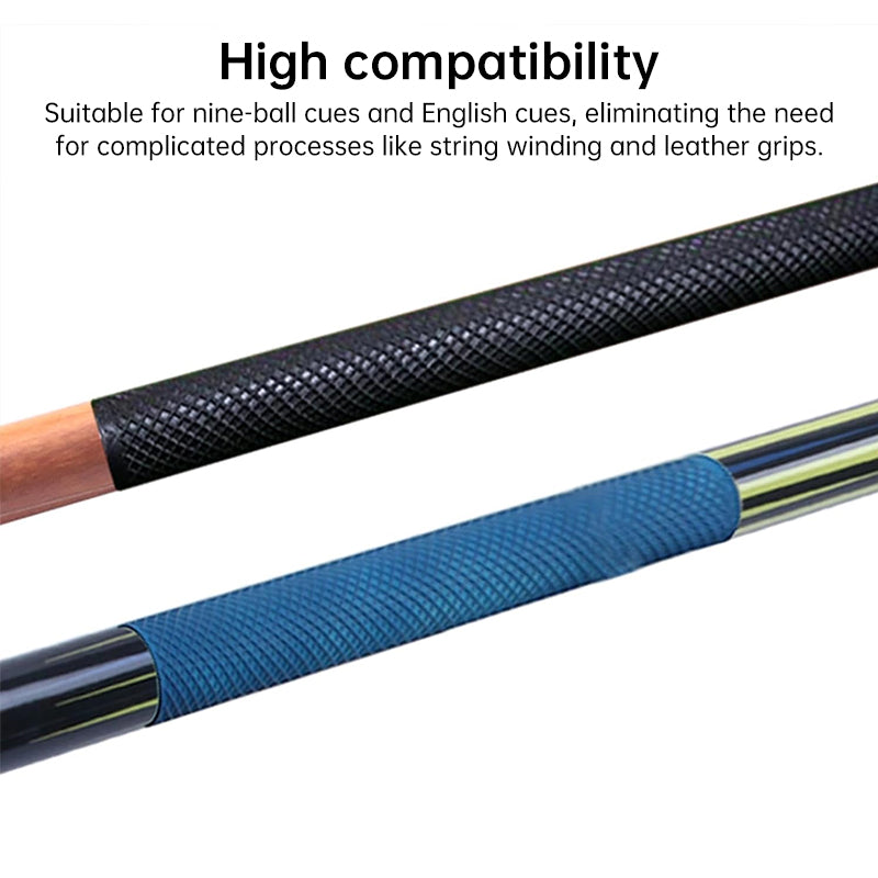 Rubber Anti-Slip Pool Cue Grip Sleeve – Colorful Billiard Stick Handle Protector, Butt Extension Accessory
