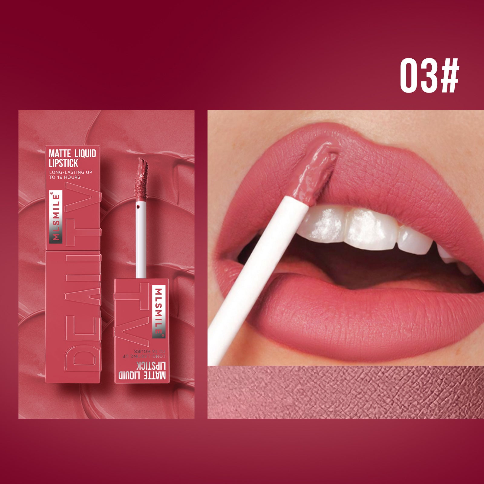 Non stick cup lip gloss matte liquid lipstick