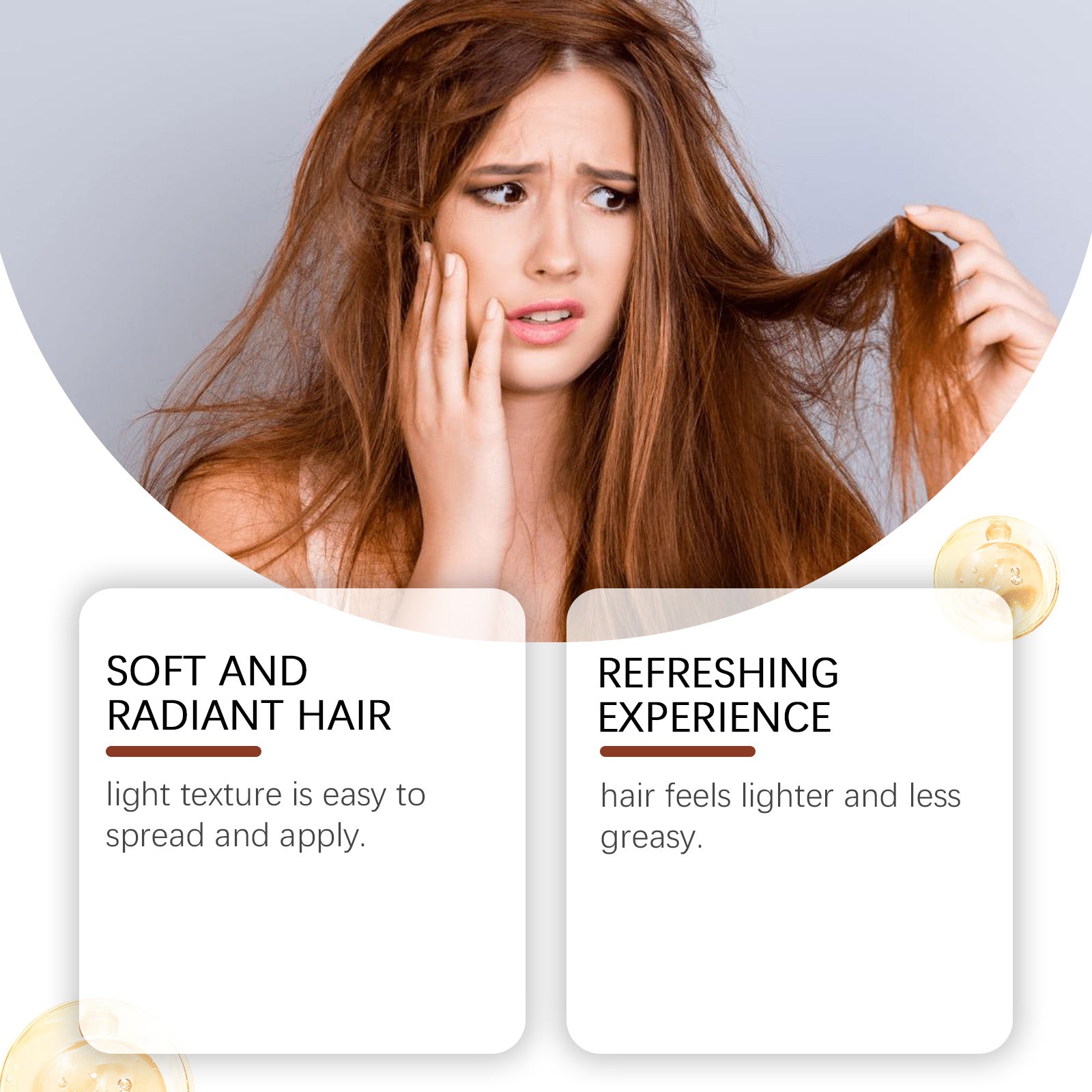 Hoegoa Batana Oil Moisturizing Hair Mask, Hair Moisturizing Hair Mask Care, Dryness Improved, Frizz Improved, Smooth And Light