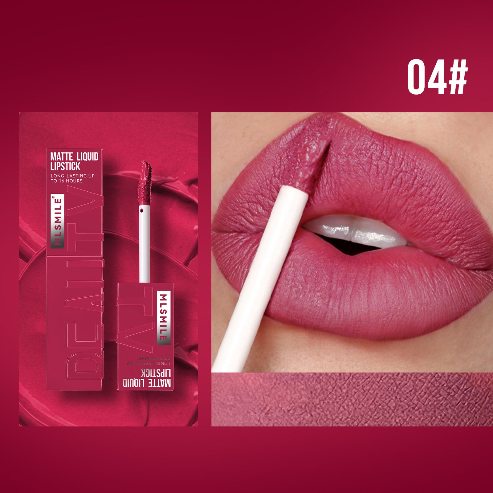 Non stick cup lip gloss matte liquid lipstick