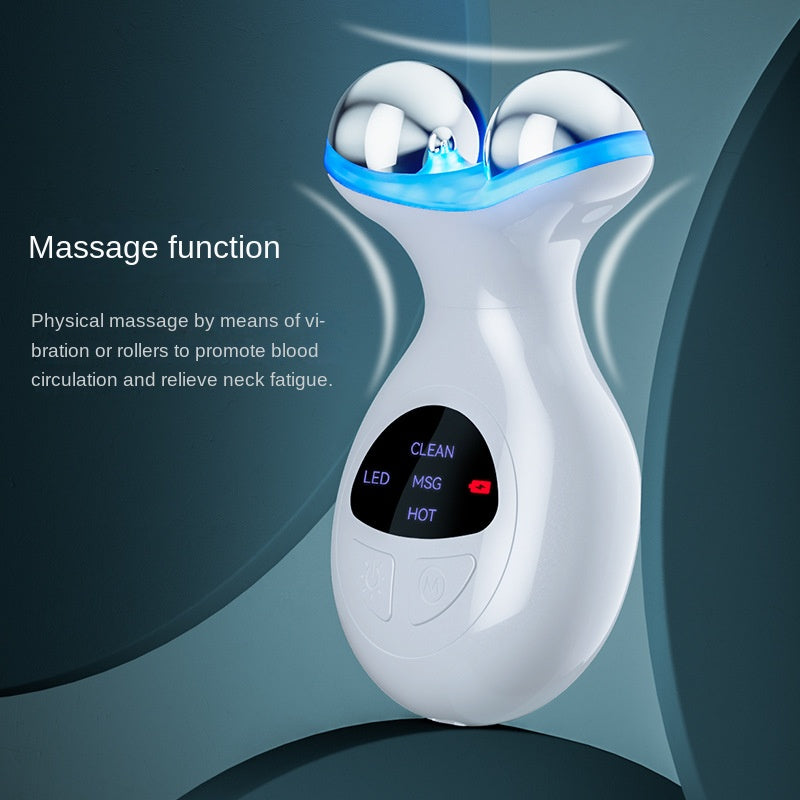 EMS Neck Massage Roller Facial V-Shaping Electric Massager for Home Beauty Device