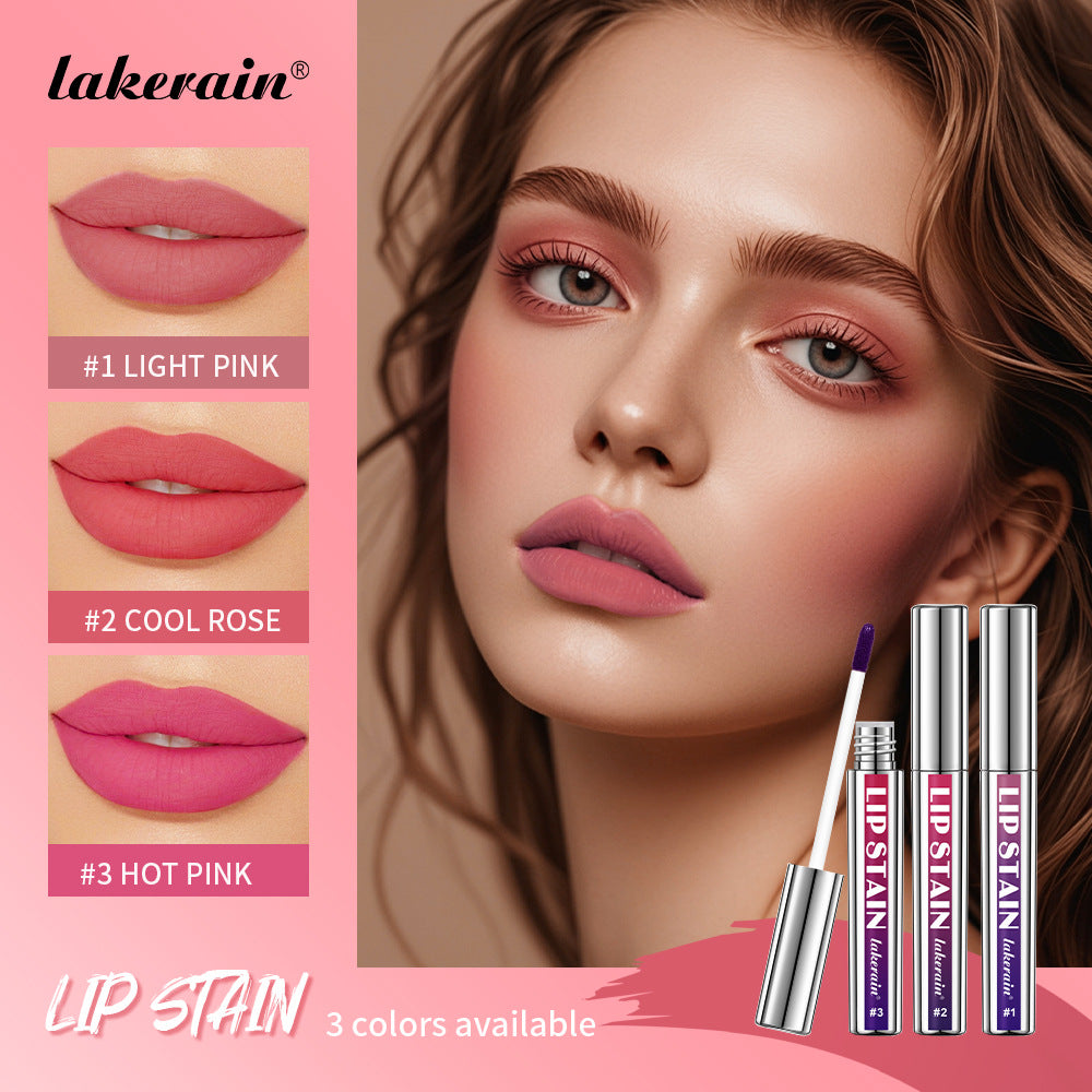 Lakerain Silver Tube Peel-Off Lip Gloss, Non-Transfer, Long-Lasting Matte Lipstick