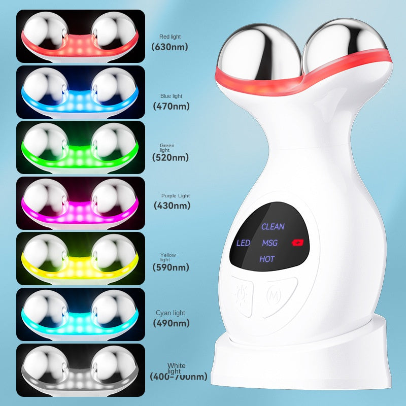 EMS Neck Massage Roller Facial V-Shaping Electric Massager for Home Beauty Device