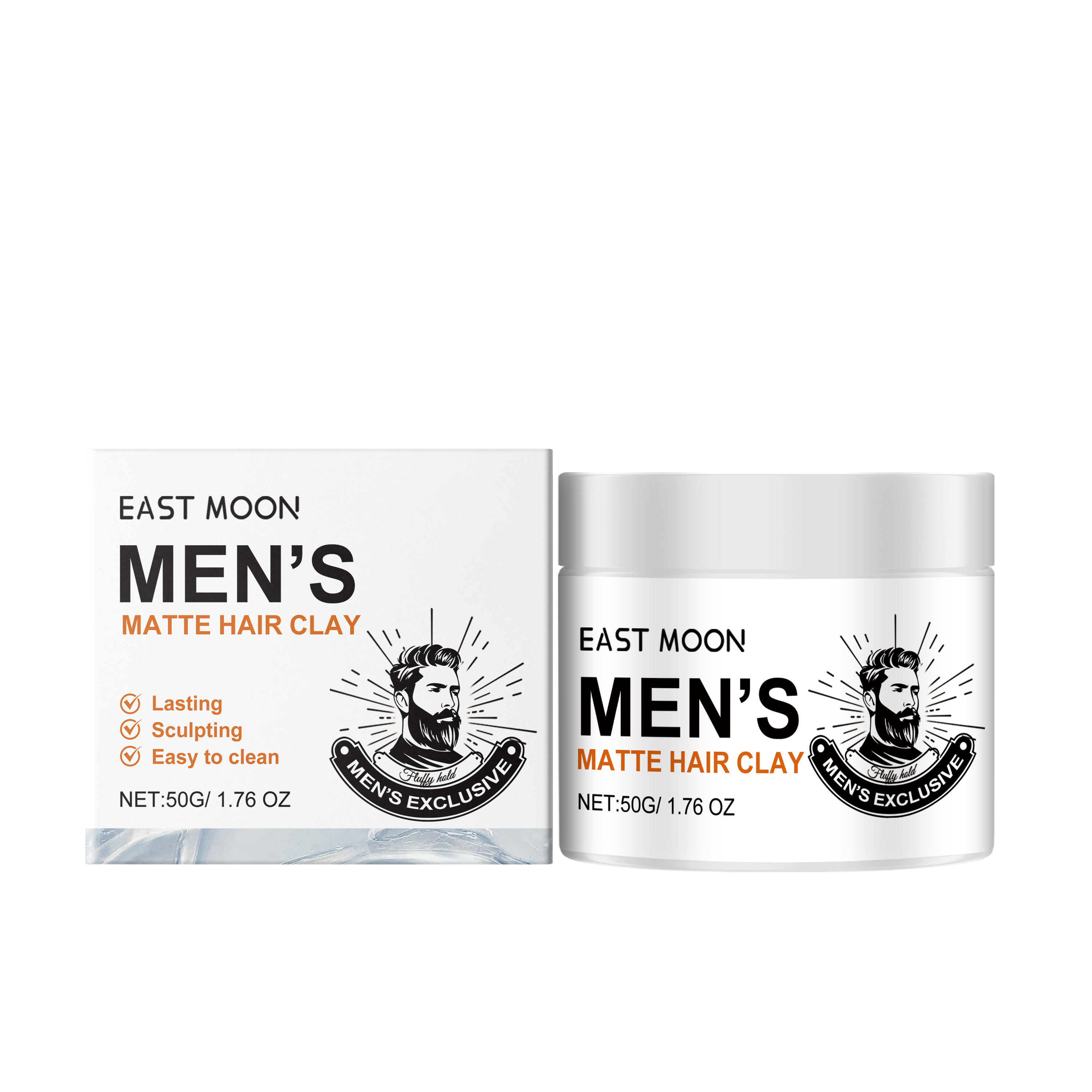 East Moon Matte Fluffy Wax Styling Long Lasting Hair Natural Styling Fresh Soft Wax Hair