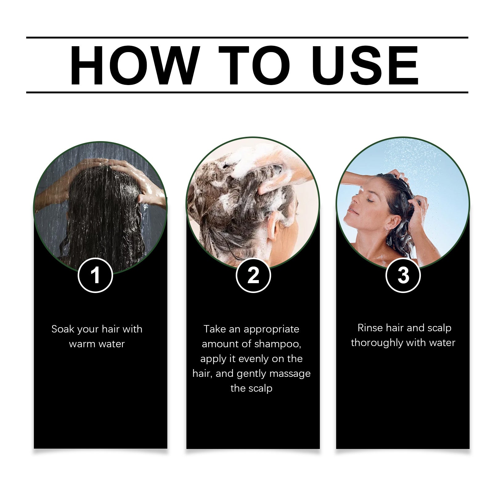 Hoegoa Rice Shampoo Scalp Cleansing Nourish Hair Repair Hair Follicles Smooth Hair Shampoo