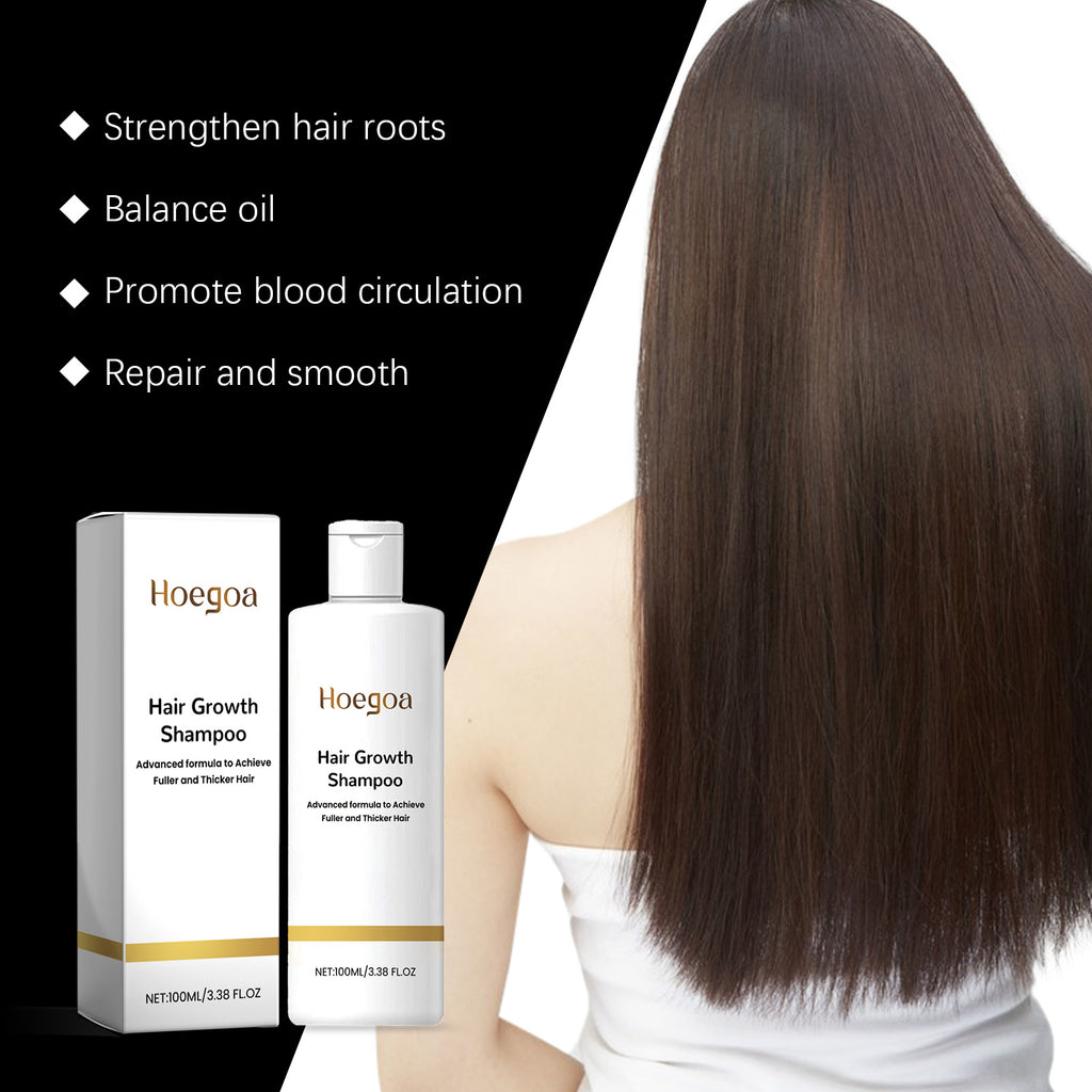 Hoegoa Rice Shampoo Scalp Cleansing Nourish Hair Repair Hair Follicles Smooth Hair Shampoo