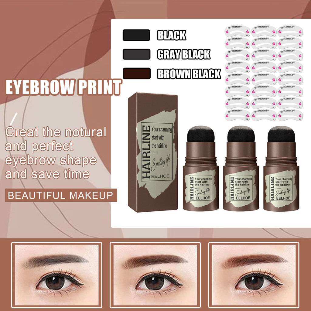 EELHOE Hairline, Eyebrow Marks, Eyebrow Cards, Eyebrow Cakes, Hairline, Eyebrow Marks, Natural, Lazy Eyebrows, Quick Makeup, Eyebrow Marks