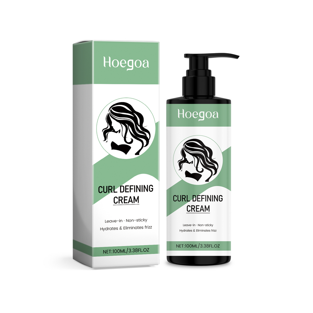 Hoegoa Curly Hair Shaping Cream, Light And Fluffy Cream With Elastic Hair Strands, Creating A Natural And Three-Dimensional Curling Effect