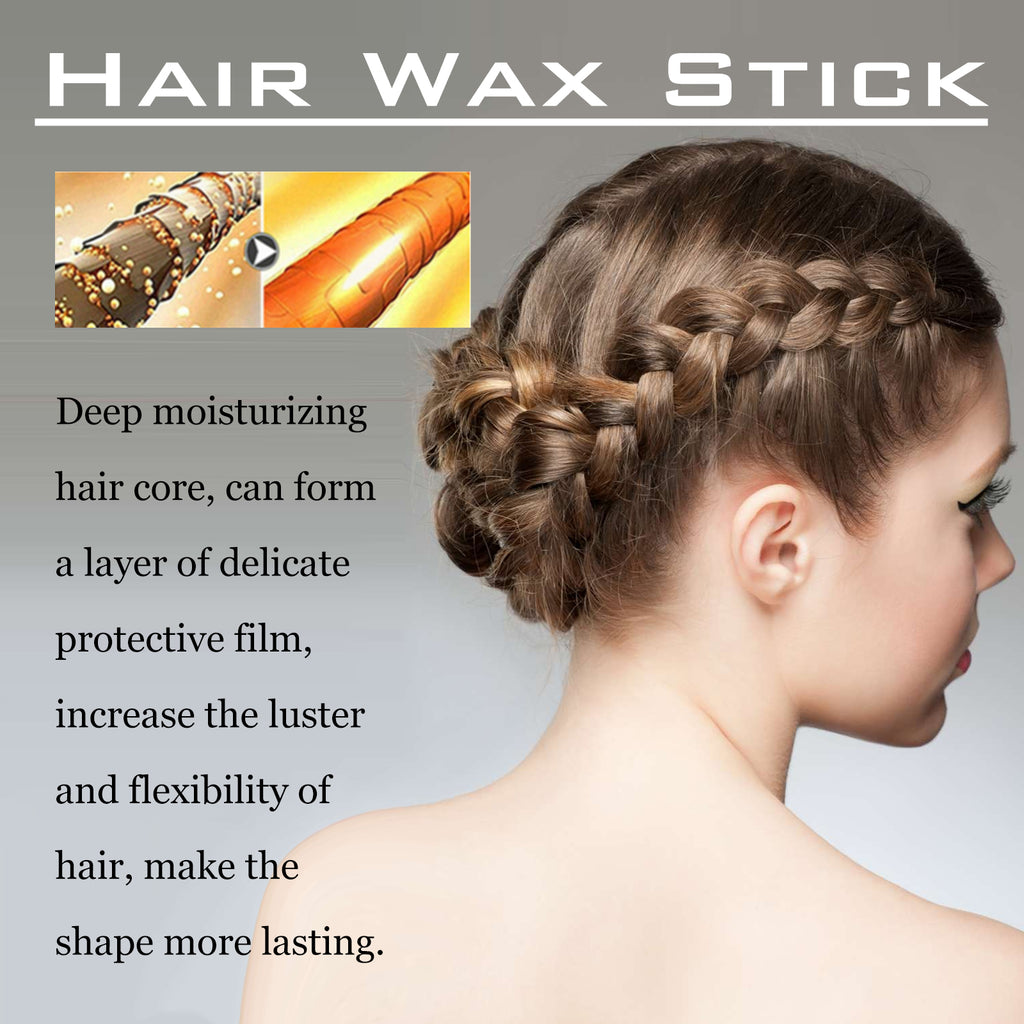 Hoegoa Hair Wax Stick, For Breaking Hair And Hair Care, Natural Luster, Smoothing Frizz, Long-Lasting Styling, And Breaking Hair Care Stick