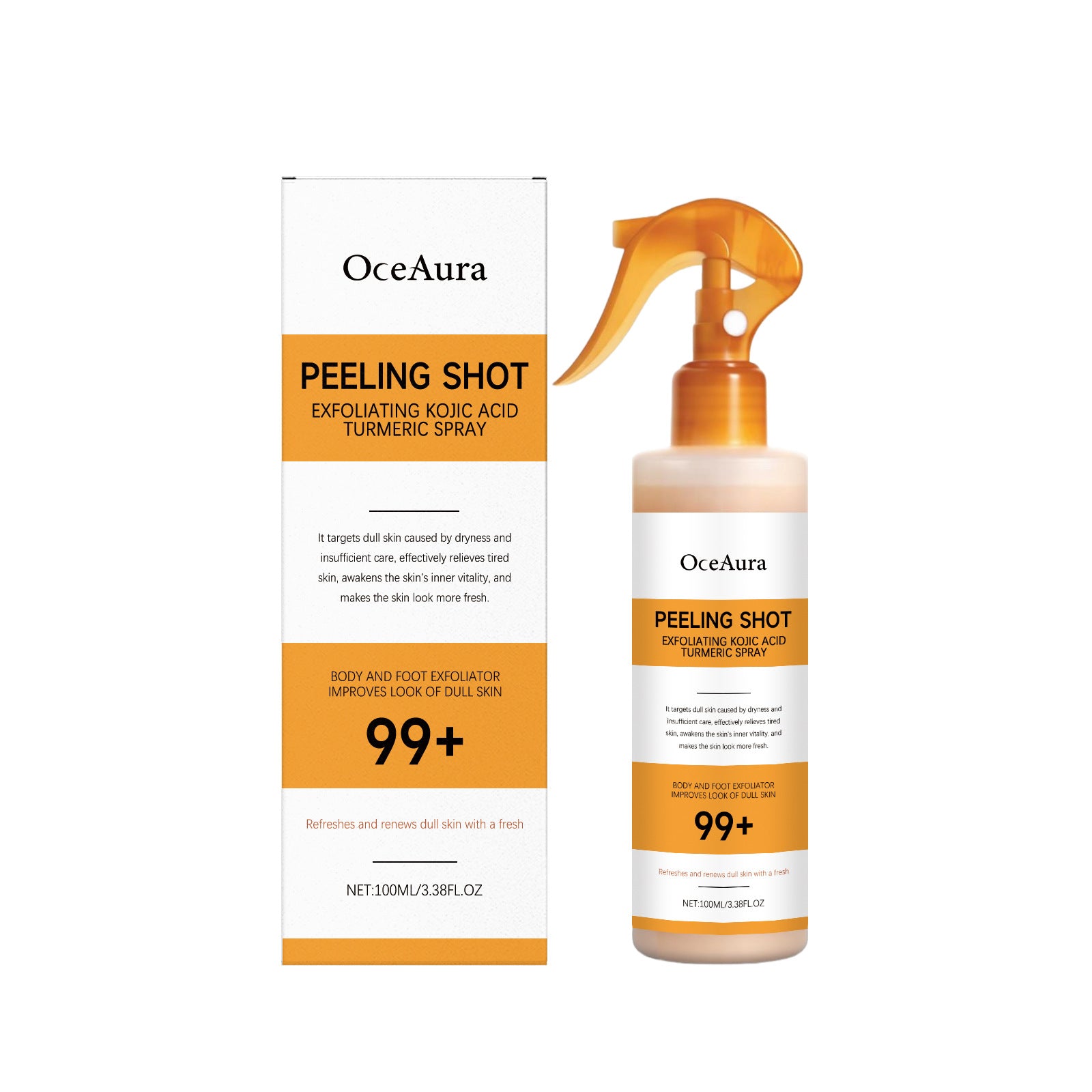 Kojic acid turmeric cutin cleaning spray